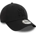 new-era-curved-brim-black-logo-39thirty-stretch-nylon-new-york-yankees-mlb-black-fitted-cap