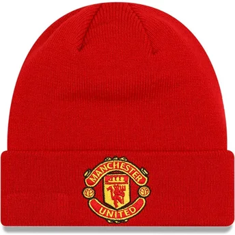 Σκούφοι κόκκινο Core Cuff από Manchester United Football Club Premier League από New Era