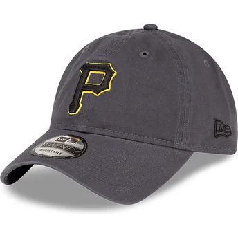 New Era Curved Brim 9TWENTY Core Classic Pittsburgh Pirates MLB Grey Adjustable Cap