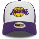 new-era-a-frame-team-colour-los-angeles-lakers-nba-white-and-purple-trucker-hat