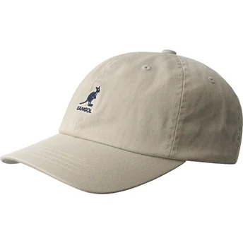 Καπέλα καμπύλη μπεζ ρυθμιζόμενη ταινία Washed Baseball από Kangol