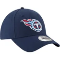 new-era-curved-brim-9forty-the-league-tennessee-titans-nfl-navy-blue-adjustable-cap