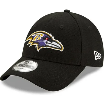 New Era Curved Brim 9FORTY The League Baltimore Ravens NFL Black Adjustable Cap