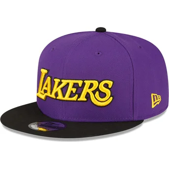 Καπέλα επίπεδη βιολετί snapback 9FIFTY Statement από Los Angeles Lakers NBA από New Era