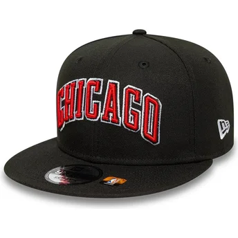 Καπέλα επίπεδη μαύρο snapback 9FIFTY Statement από Chicago Bulls NBA από New Era