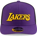 new-era-curved-brim-9seventy-statement-stretch-snap-los-angeles-lakers-nba-purple-and-black-snapback-cap