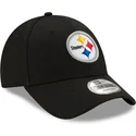 new-era-curved-brim-9forty-the-league-pittsburgh-steelers-nfl-black-adjustable-cap