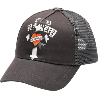 Καπέλα καμπύλη μαύρο snapback Los Angeles Cross από Ed Hardy