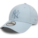 new-era-curved-brim-blue-logo-9forty-league-essential-new-york-yankees-mlb-blue-adjustable-cap