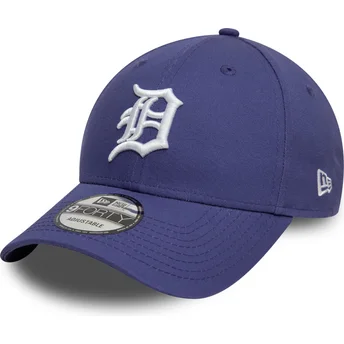 New Era Curved Brim 9FORTY League Essential Detroit Tigers MLB Purple Adjustable Cap