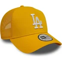 new-era-9forty-a-frame-league-essential-los-angeles-dodgers-mlb-yellow-trucker-hat