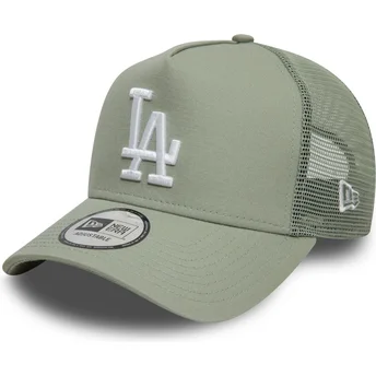 New Era 9FORTY A Frame League Essential Los Angeles Dodgers MLB Light Green Trucker Hat