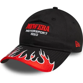 Καπέλα καμπύλη μαύρο ρυθμιζόμενη ταινία 9TWENTY Flame Visor από New Era