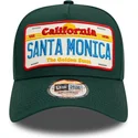 new-era-curved-brim-9forty-a-frame-license-plate-cities-and-beaches-santa-monica-green-snapback-cap