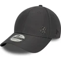 new-era-curved-brim-9forty-flawless-new-york-yankees-mlb-grey-adjustable-cap