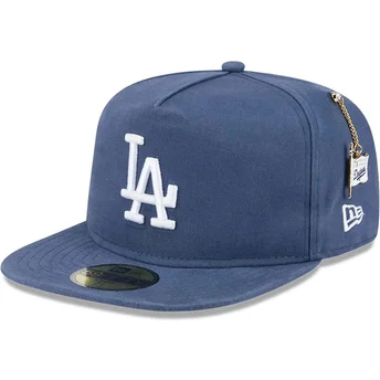 Καπέλα επίπεδη μπλε προσαρμοσμένο 59FIFTY A Frame Championship Side Flag από Los Angeles Dodgers MLB από New Era