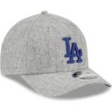 new-era-curved-brim-blue-logo-9forty-m-crown-a-frame-cotton-weave-los-angeles-dodgers-mlb-grey-snapback-cap