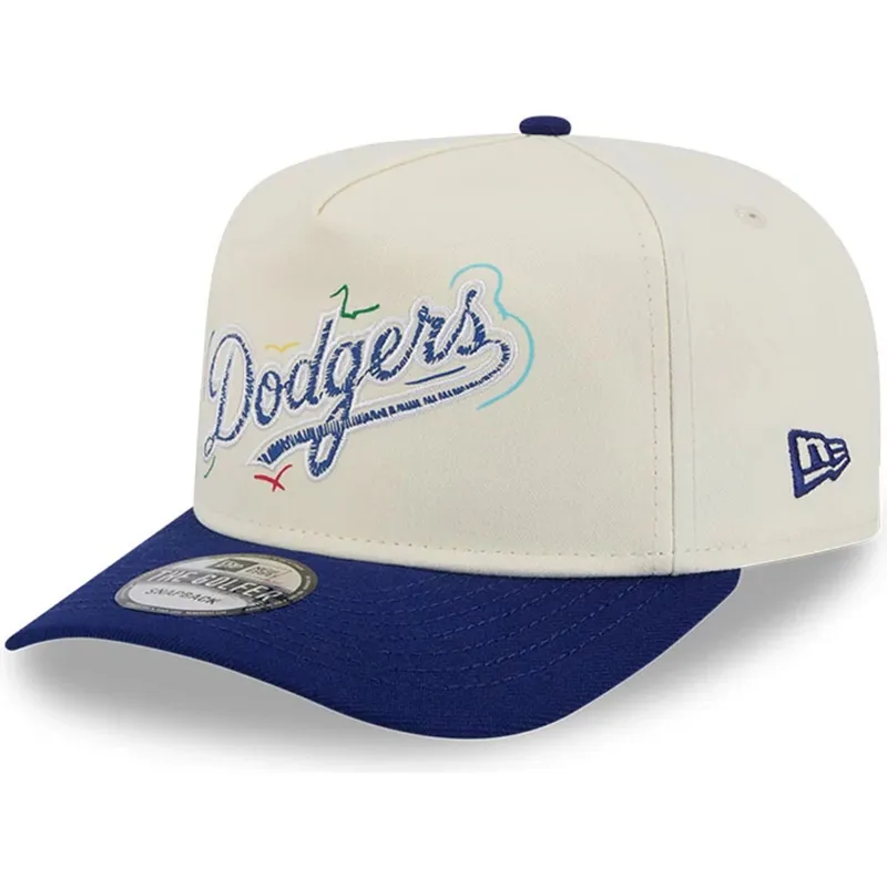 snapback-golfer-team-scribble-los-angeles-dodgers-mlb-new-era