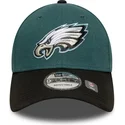 new-era-curved-brim-9forty-the-league-philadelphia-eagles-nfl-green-and-black-adjustable-cap