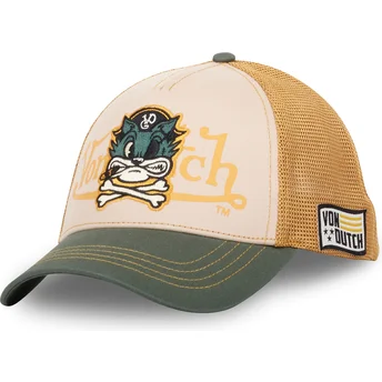 Καπέλα καμπύλη μπεζ snapback PIR CB από Von Dutch
