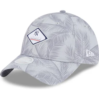 Καπέλα καμπύλη γκρι ρυθμιζόμενη ταινία 9TWENTY Leaf Open Back Spring Training Fan Pack 2025 από New York Yankees MLB από New Era