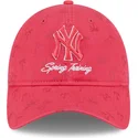 new-era-curved-brim-women-9twenty-pattern-spring-training-fan-pack-2025-new-york-yankees-mlb-pink-adjustable-cap