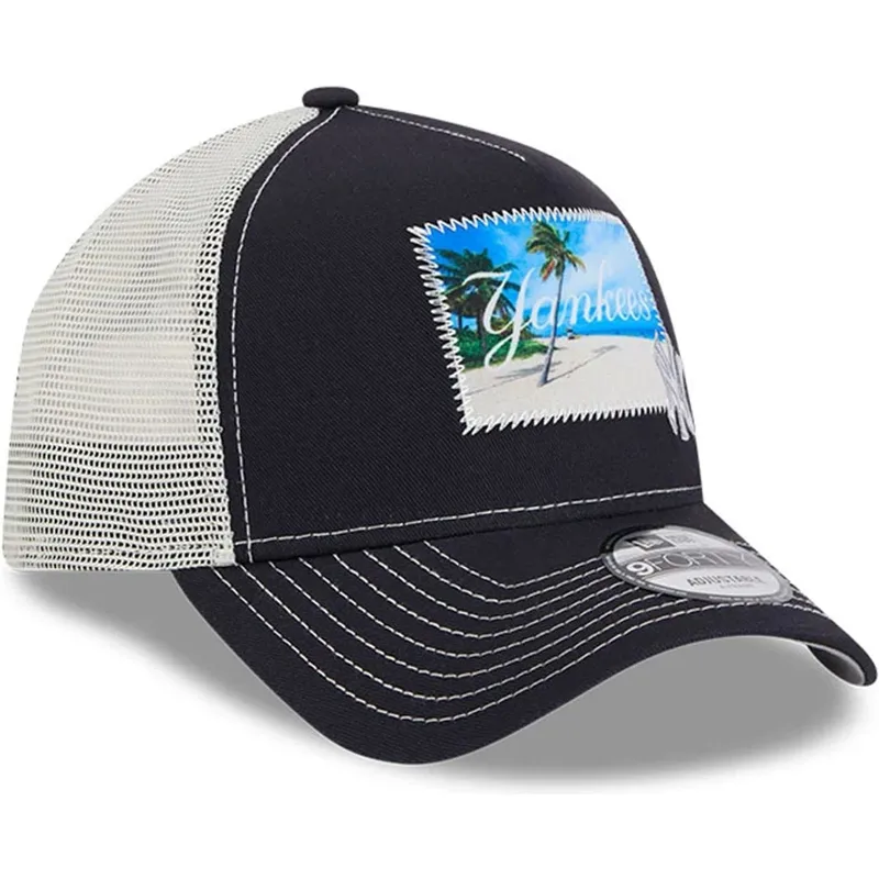 trucker-9forty-a-frame-patch-spring-training-fan-pack-2025-new-york-yankees-mlb-new-era