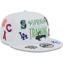 new-era-flat-brim-9fifty-scatter-spring-training-fan-pack-2025-mlb-cactus-league-logo-white-snapback-cap