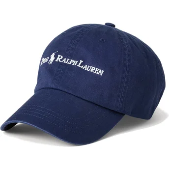 Polo Ralph Lauren Curved Brim Classic Sport Navy Blue Adjustable Cap