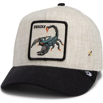 Καπέλα καμπύλη μπεζ snapback Deadly Lethal Linen Rugged Comfort The Farm Goorin Bros.