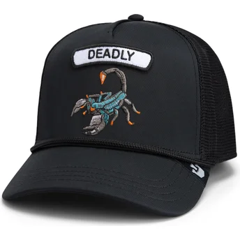 Καπέλα καμπύλη μαύρο snapback GB2 Deadly Scorp The Rocker The Farm Goorin Bros.