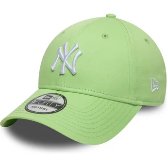 New Era Curved Brim 9FORTY Colour Pack New York Yankees MLB Light Green Adjustable Cap