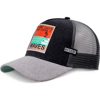 Καπέλα καμπύλη μαύρο snapback No Bad Days HFT από Coastal