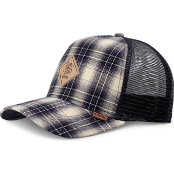 Καπέλα καμπύλη μπλε snapback Check HFT Denim Wishy από Djinns