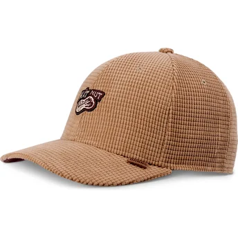 Djinns Curved Brim TrueFit Hat Nut Waffle Brown Snapback Cap