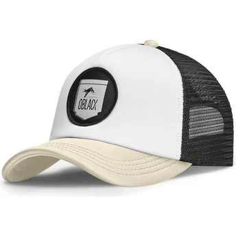 Καπέλα καμπύλη μπεζ snapback Classic από Oblack