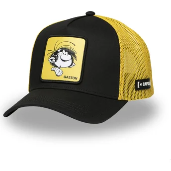 Capslab Gaston Lagaffe HEA Black and Yellow Trucker Hat