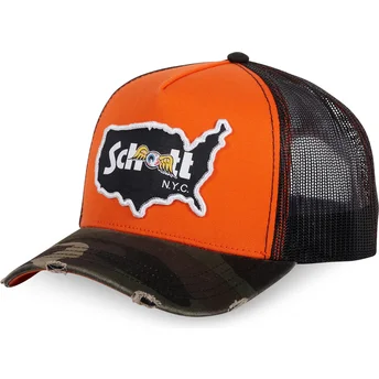 Καπέλα καμπύλη πορτοκαλί snapback CAMOO από Von Dutch