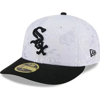 New Era Flat Brim 59FIFTY Day Low Profile Chicago White...