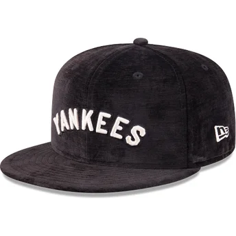 Καπέλα επίπεδη μαύρο προσαρμοσμένο 59FIFTY Day από New York Yankees MLB από New Era