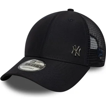 New Era 9FORTY Flawless New York Yankees MLB Navy Blue Adjustable Trucker Hat