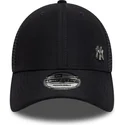 new-era-9forty-flawless-new-york-yankees-mlb-navy-blue-adjustable-trucker-hat
