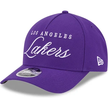 Καπέλα καμπύλη βιολετί snapback 9FORTY M-Crown Draft 2025 από Los Angeles Lakers NBA από New Era
