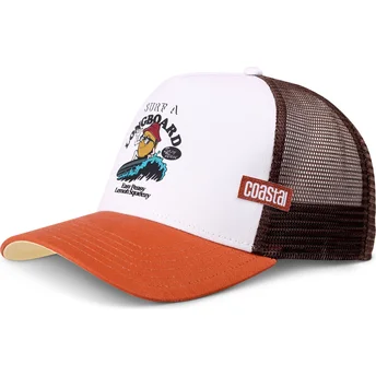 Coastal Easy Lemon HFT White and Brown Trucker Hat