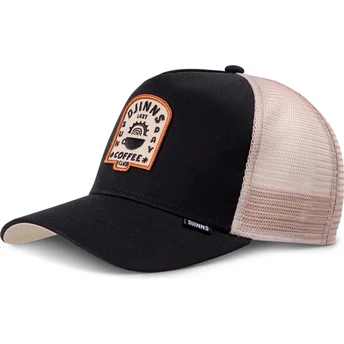 Djinns HFT Lazy Sunday Black and Beige Trucker Hat