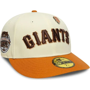New Era Curved Brim 59FIFTY All Star Game Pin San Francisco Giants MLB Beige and Orange Fitted Cap