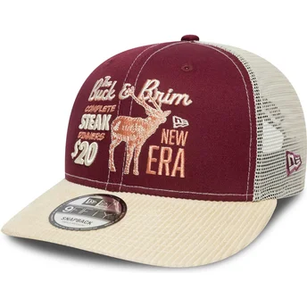 Καπέλα καμπύλη κόκκινο snapback 9FIFTY Cord από New Era