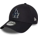 new-era-curved-brim-blue-logo-9forty-team-outline-los-angeles-dodgers-mlb-navy-blue-adjustable-cap
