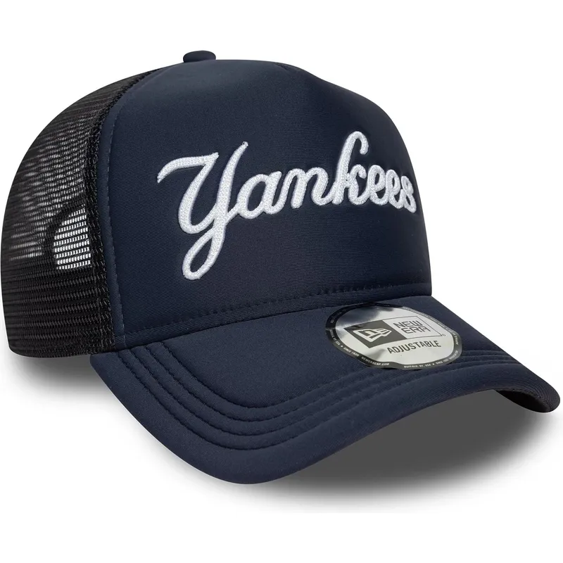 trucker-a-frame-script-new-york-yankees-mlb-new-era