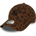 new-era-curved-brim-women-9forty-leopard-cord-new-york-yankees-mlb-leopard-adjustable-cap
